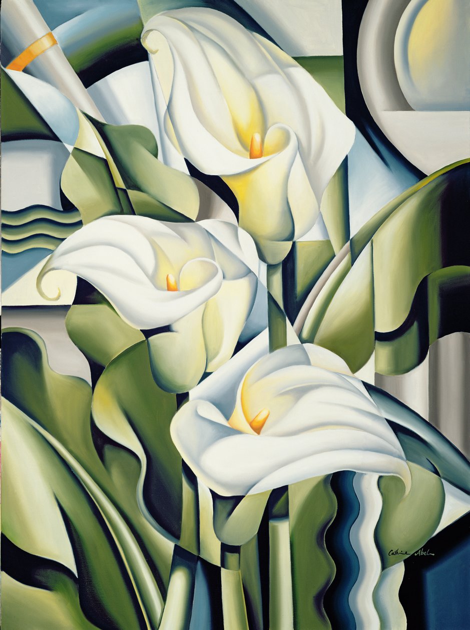 Kubistiske liljer av Catherine Abel