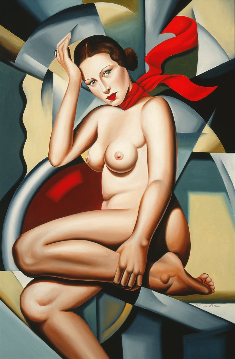 Oransje skjerf av Catherine Abel