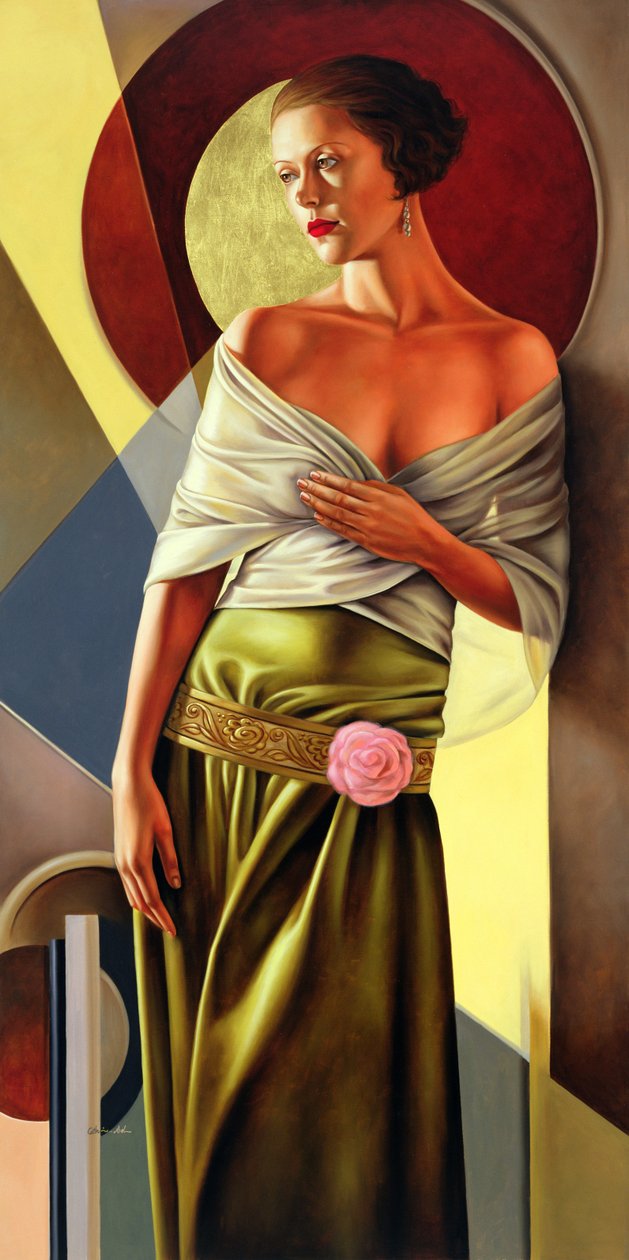 Reflections of Grace, 2006 (olje på lin) av Catherine Abel
