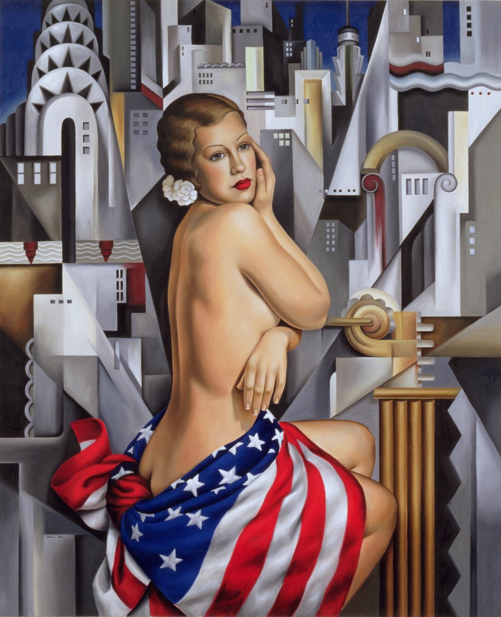 The Beauty of Her (olje på lin) av Catherine Abel