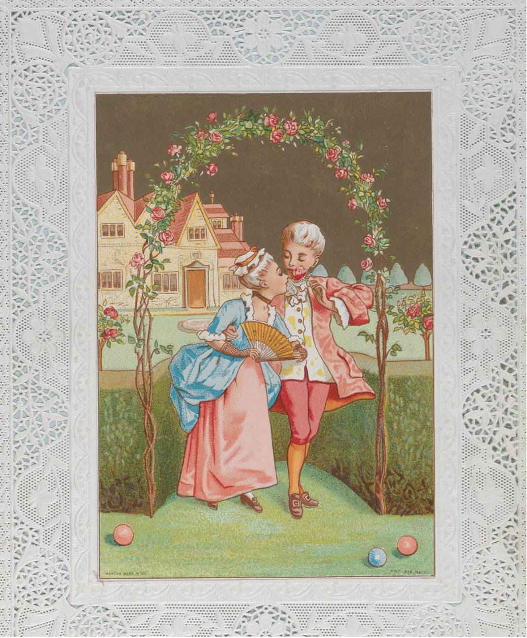 Valentine, ca. 1880. av Catherine Greenaway
