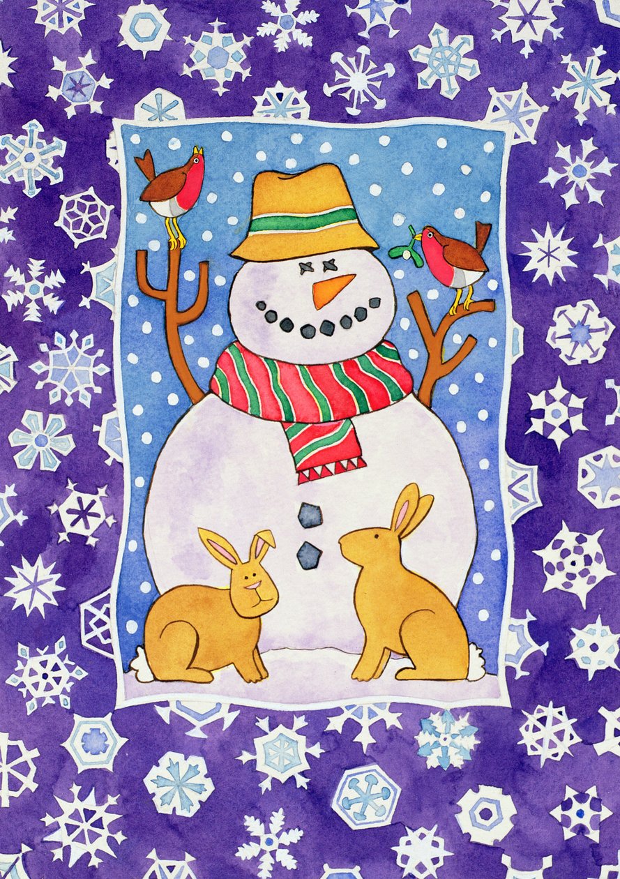Christmas Snowflakes, 1995 (wc) av Cathy Baxter