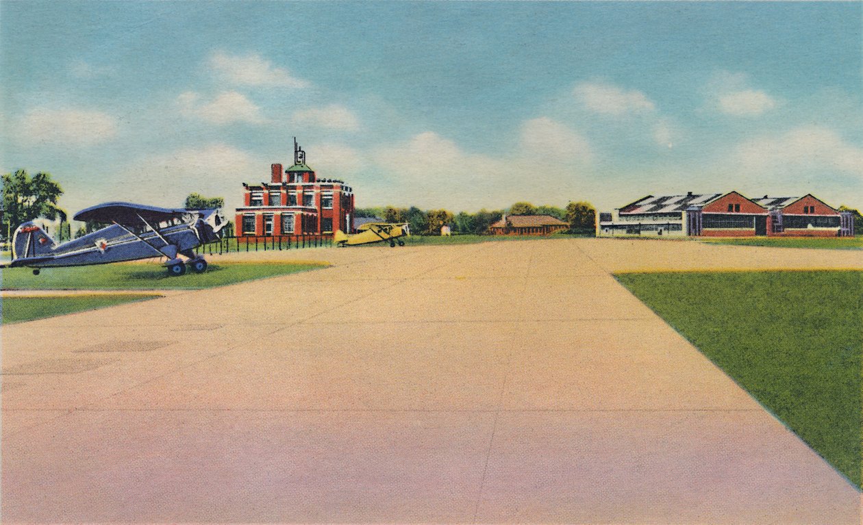 Bowman Field, kommunal flyplass, 1942 av Caufield and Shook