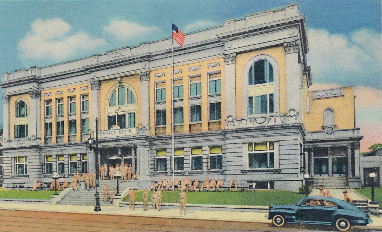 Serviceklubb, 1942 av Caufield and Shook