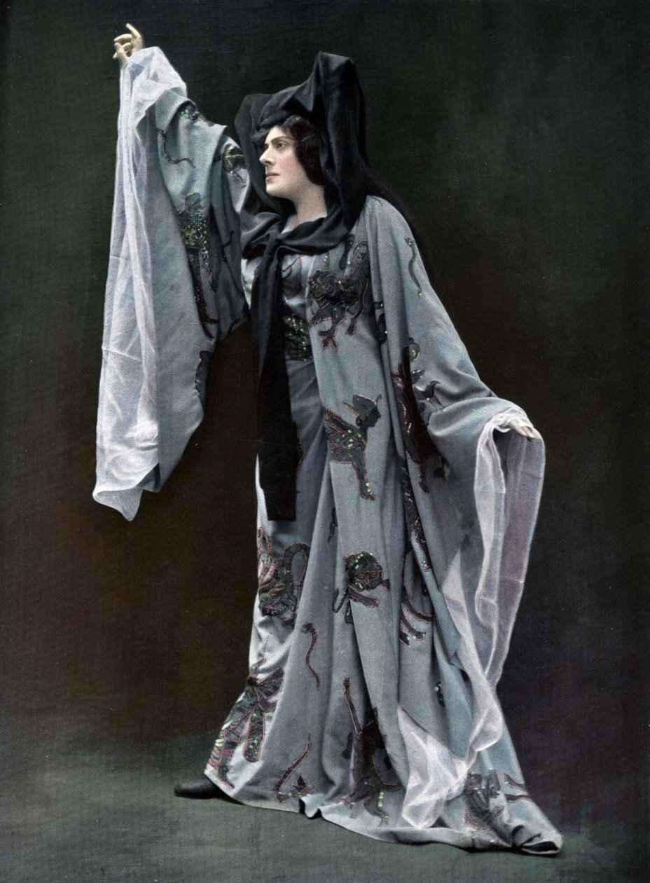 Operasanger Meyriane Heglon (1867-1942) som Lilith i operaen "Le fils de l