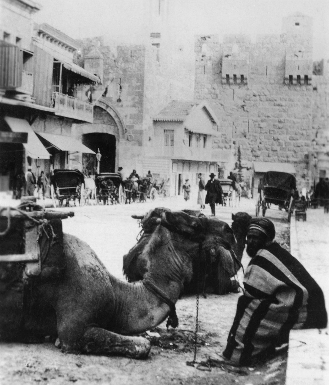Nær Jaffa-porten, Jerusalem, c1927-c1931 av Cavanders Ltd