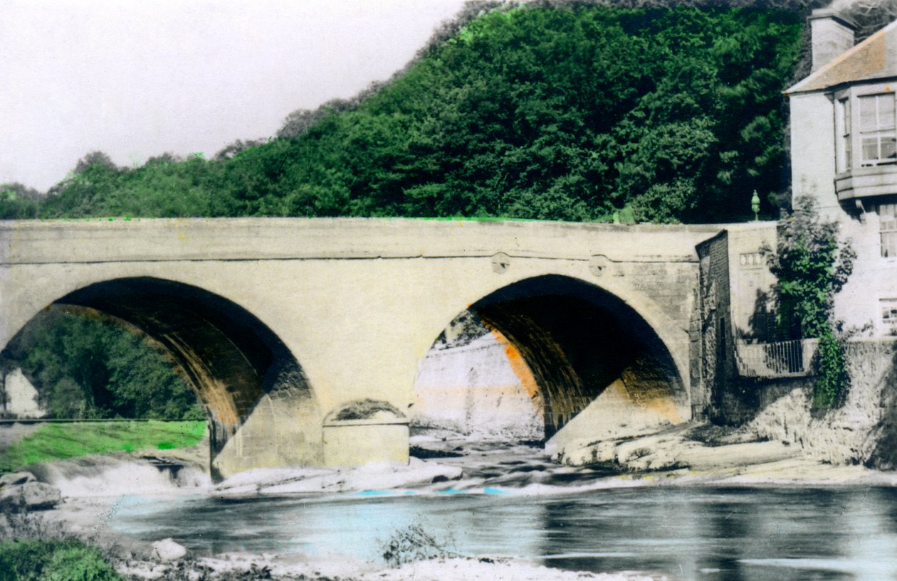 Bro over elven Allan, Bridge-of-Allan, Stirling, 1926. av Cavenders Ltd