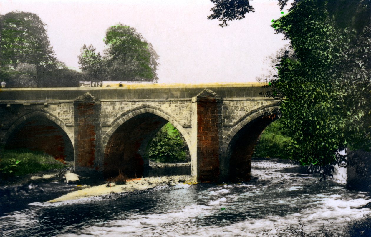 Bro over elven Derwent, Matlock, Derbyshire, 1926. av Cavenders Ltd