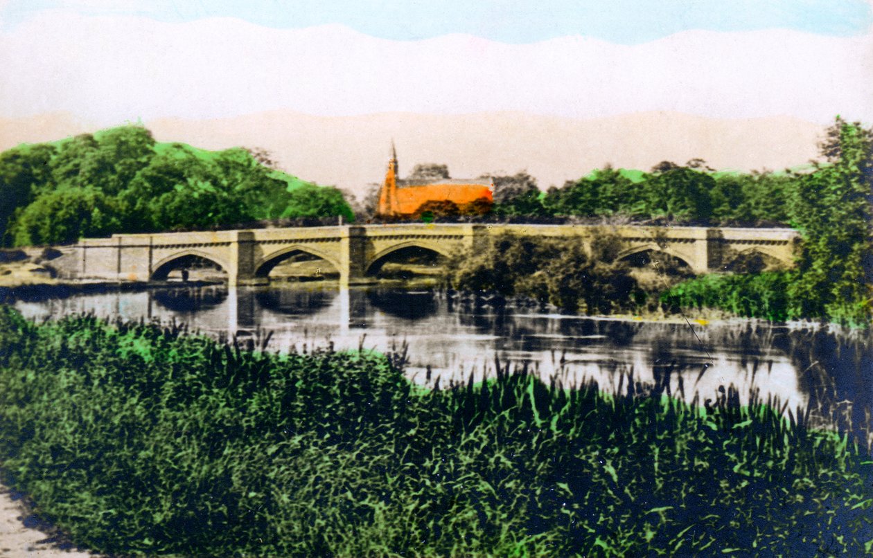 Bro over Themsen ved Clifton Hampden, 1926. av Cavenders Ltd