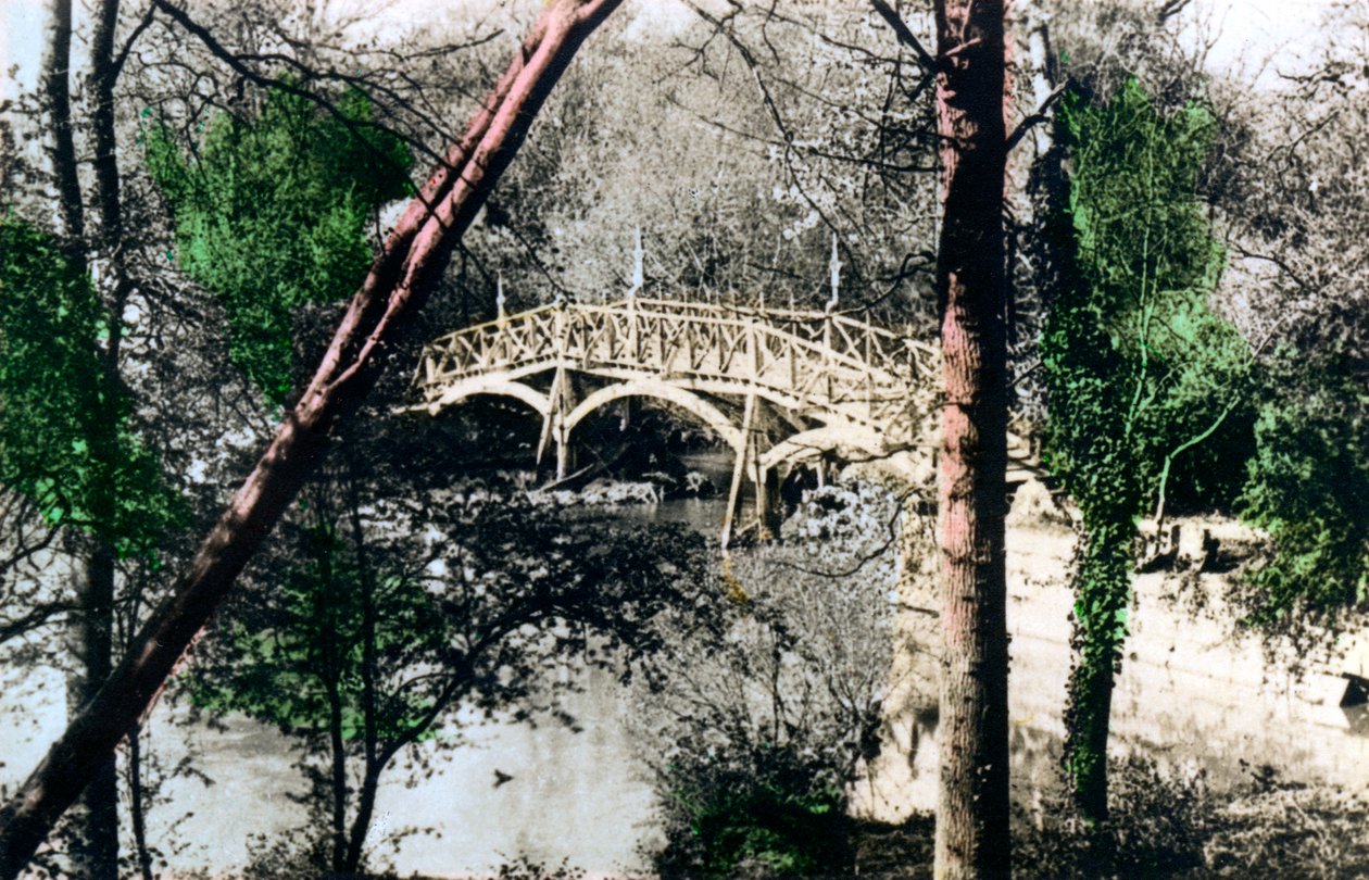 Bro over Themsen ved Nuneham Courtenay, Oxfordshire, 1926. av Cavenders Ltd