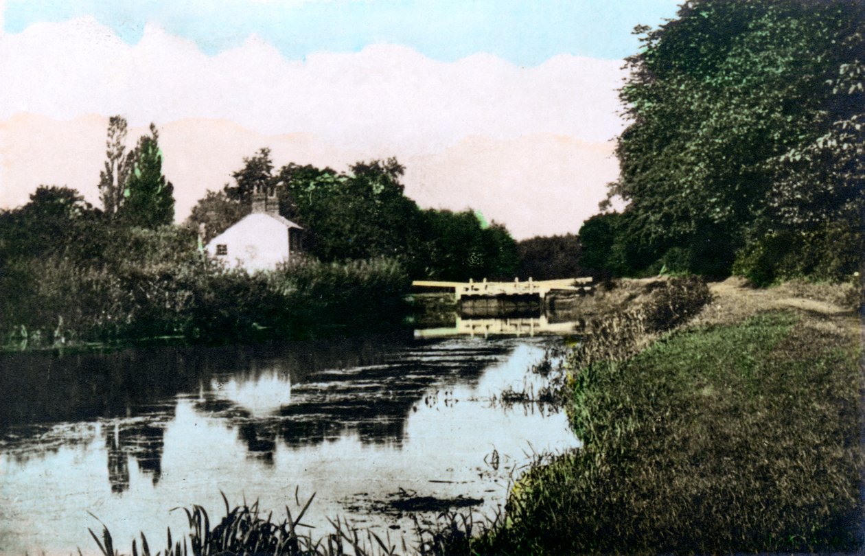 Sonning Lock ved Themsen, Berkshire, 1926. av Cavenders Ltd