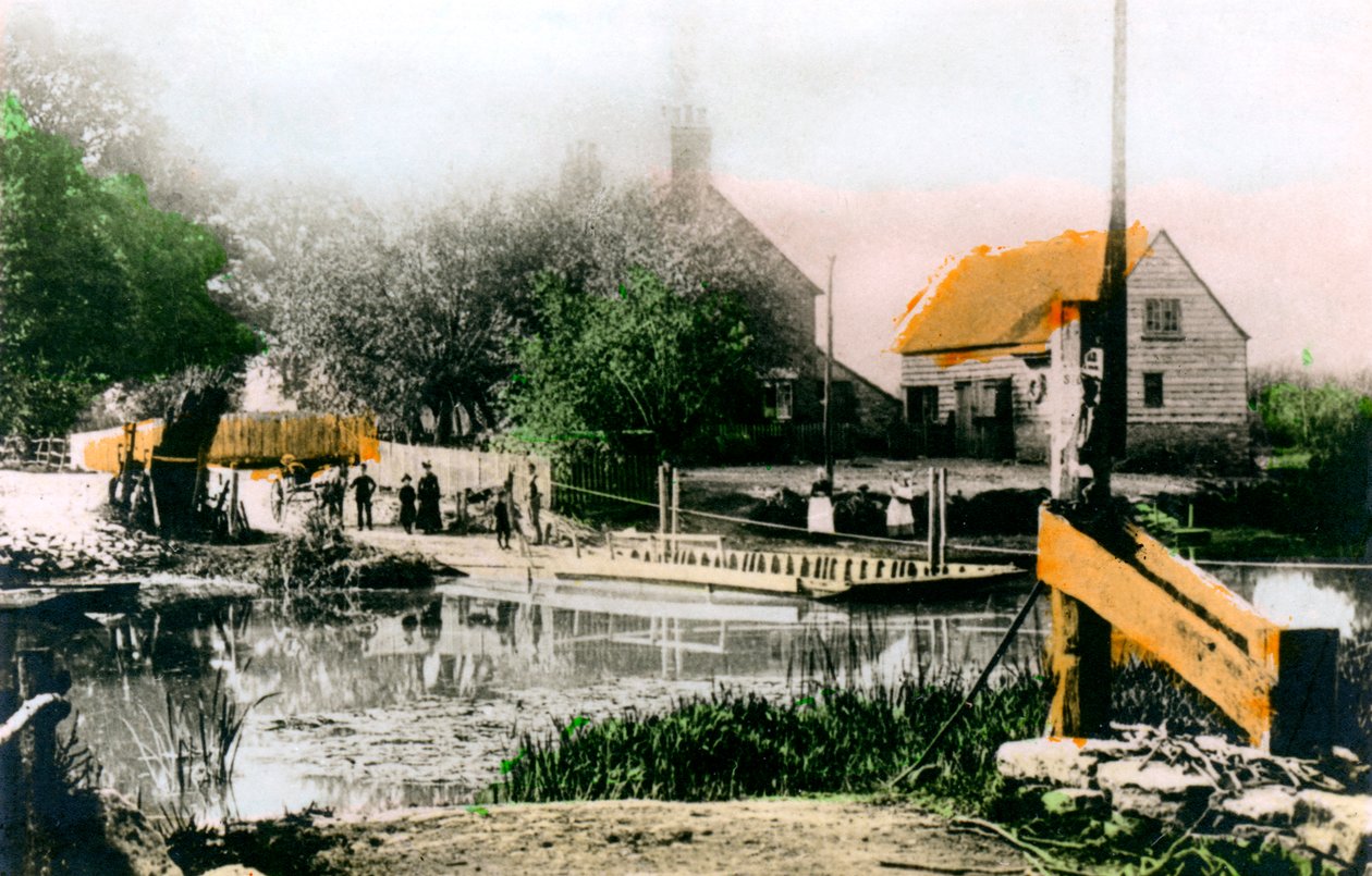 Fergen ved Bablock Hythe, Oxfordshire, 1926. av Cavenders Ltd