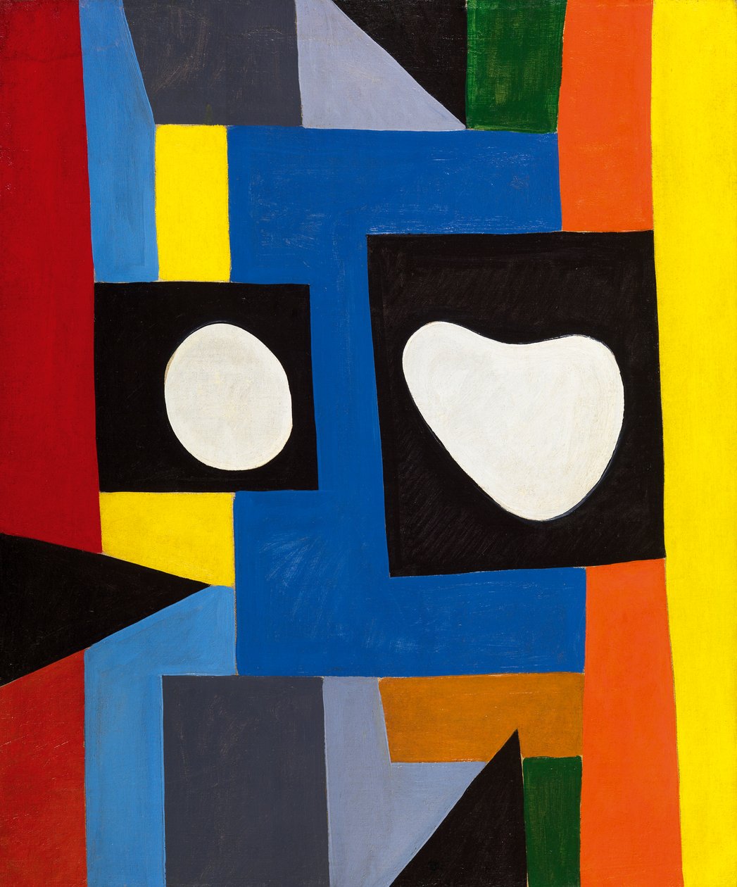 Arkitektonisk komposisjon, ca. 1951 (olje på lerret) av Caziel Caziel