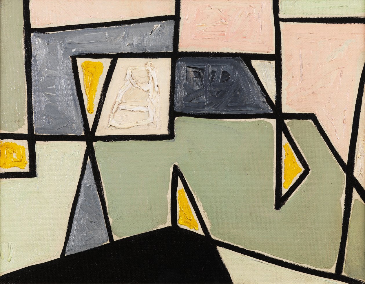 Komposisjon #39;Kobra#39;, ca. 1949 (olje på lerret) av Caziel Caziel