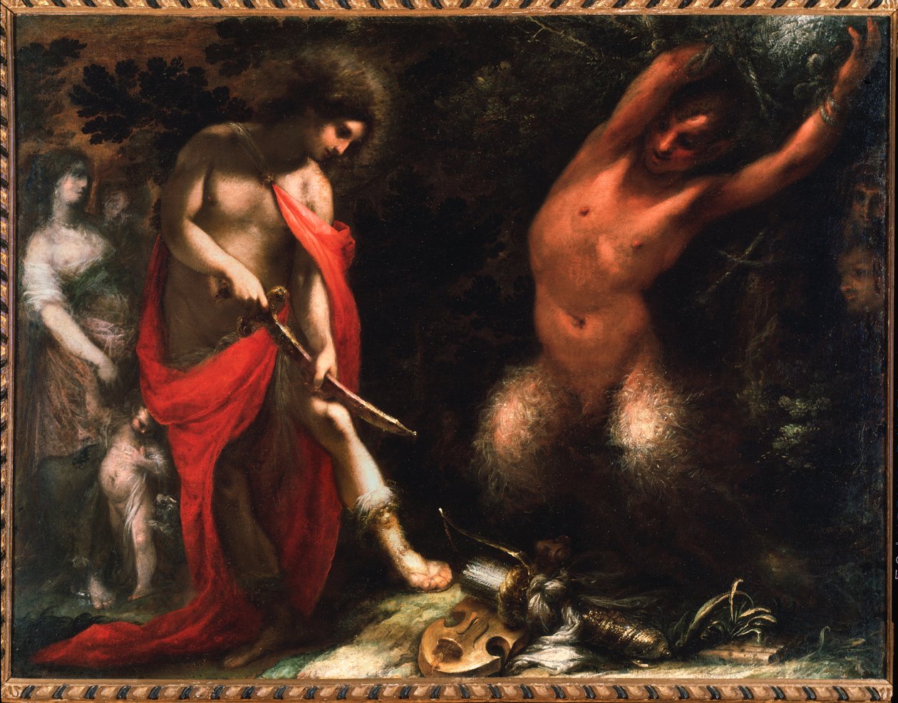 Apollo og Marsyas (olje på lerret). av Cecco  Bravo