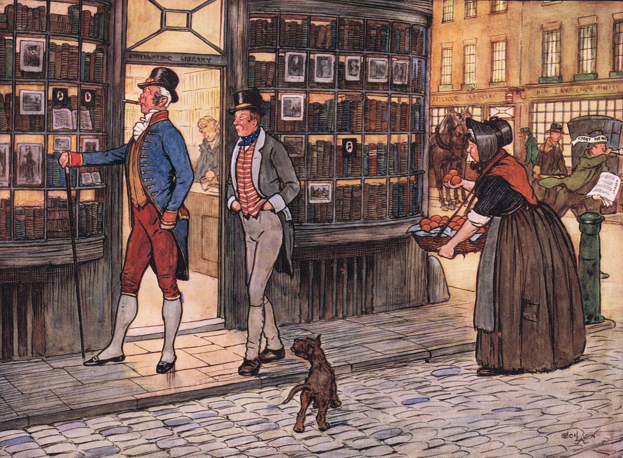 Og her begynte Sam Weller, til Mr. John Smaukers store redsel, å plystre av Cecil Charles Windsor Aldin