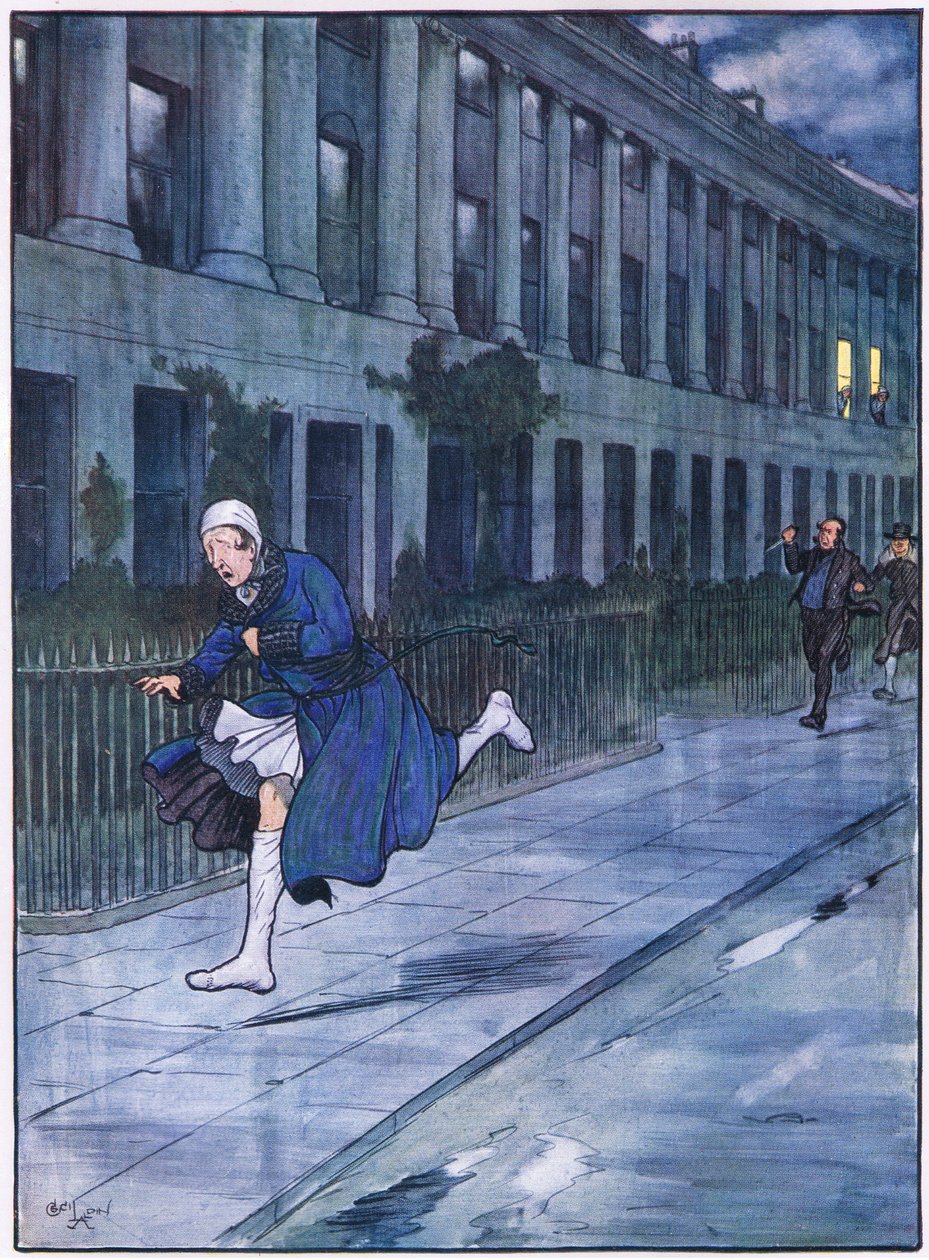 Mr Winkle tok seg i hælene og rev seg rundt halvmånen av Cecil Charles Windsor Aldin