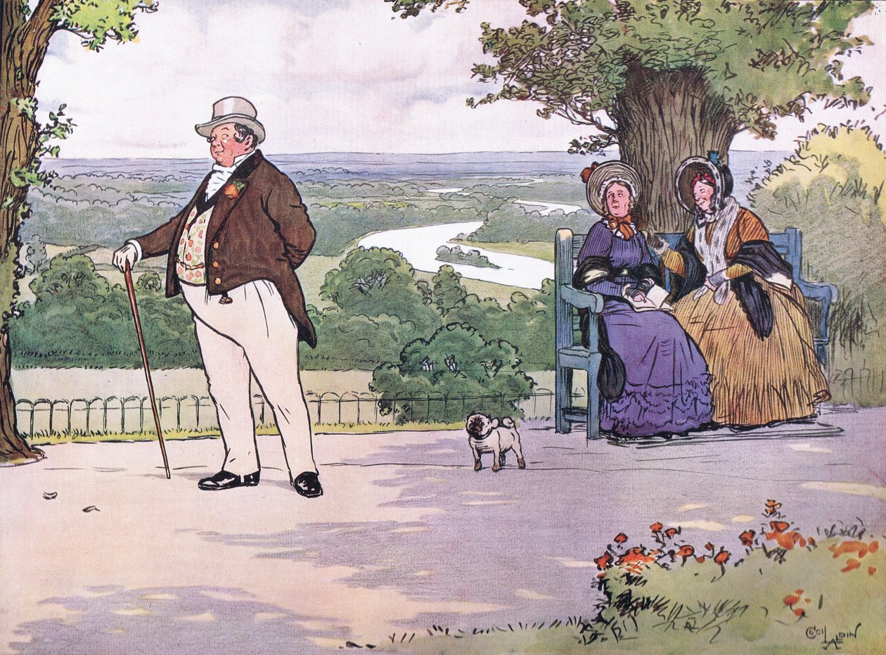 Beundring fra mange eldre damer med enslig tilstand av Cecil Charles Windsor Aldin