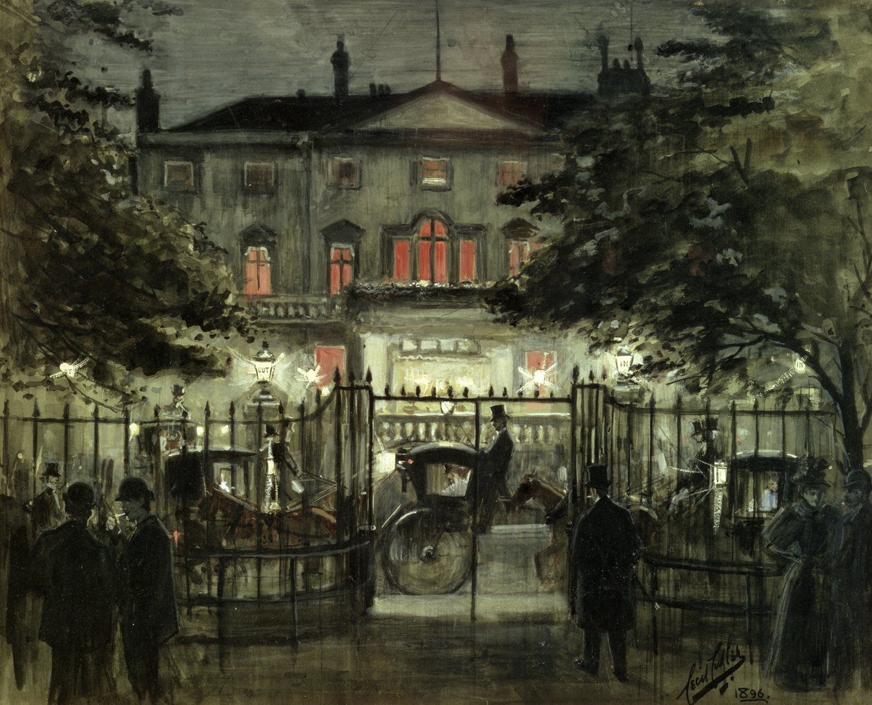 Sjø- og militærklubb, 1896 av Cecil Cutler