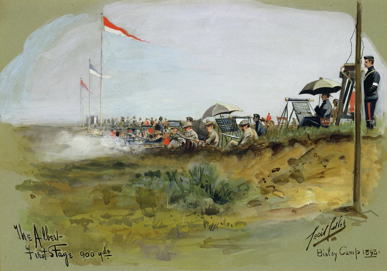 The Albert - First Stage, 900 yards, Bisley Camp, 1893 av Cecil Cutler