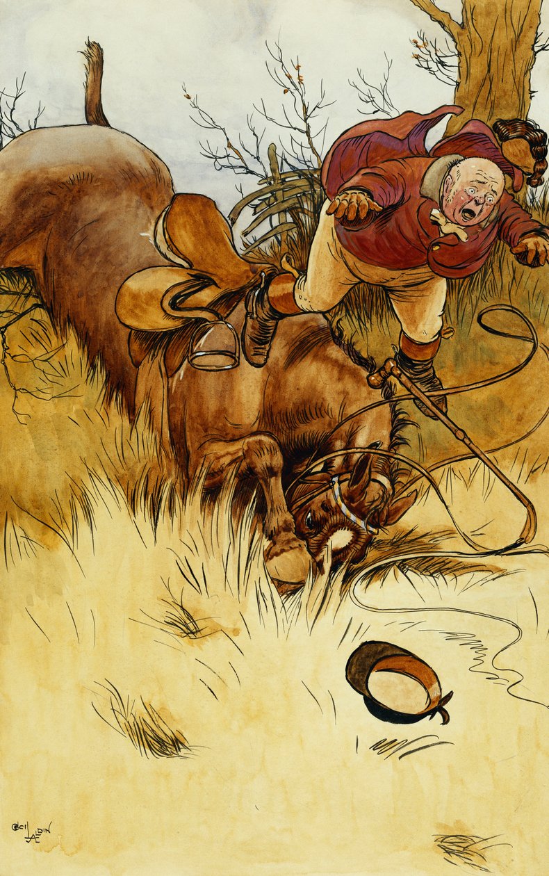Et fall er en forferdelig ting", av Cecil Charles Windsor Aldin