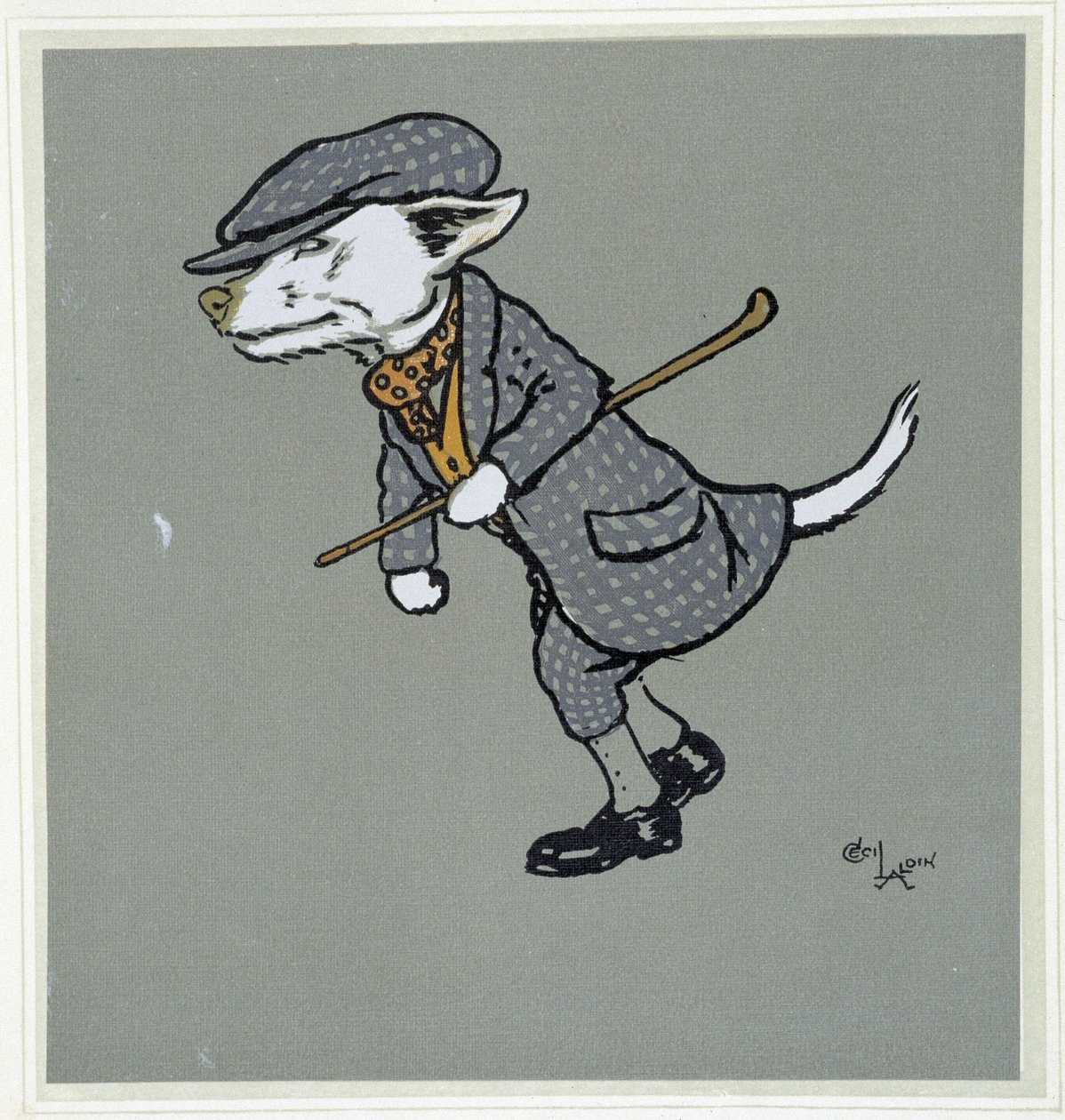 White fox, gentleman - i "" Merry Party"", ill. av Cécil Aldin, red. Hodder & Stoughton, London av Cecil Charles Windsor Aldin