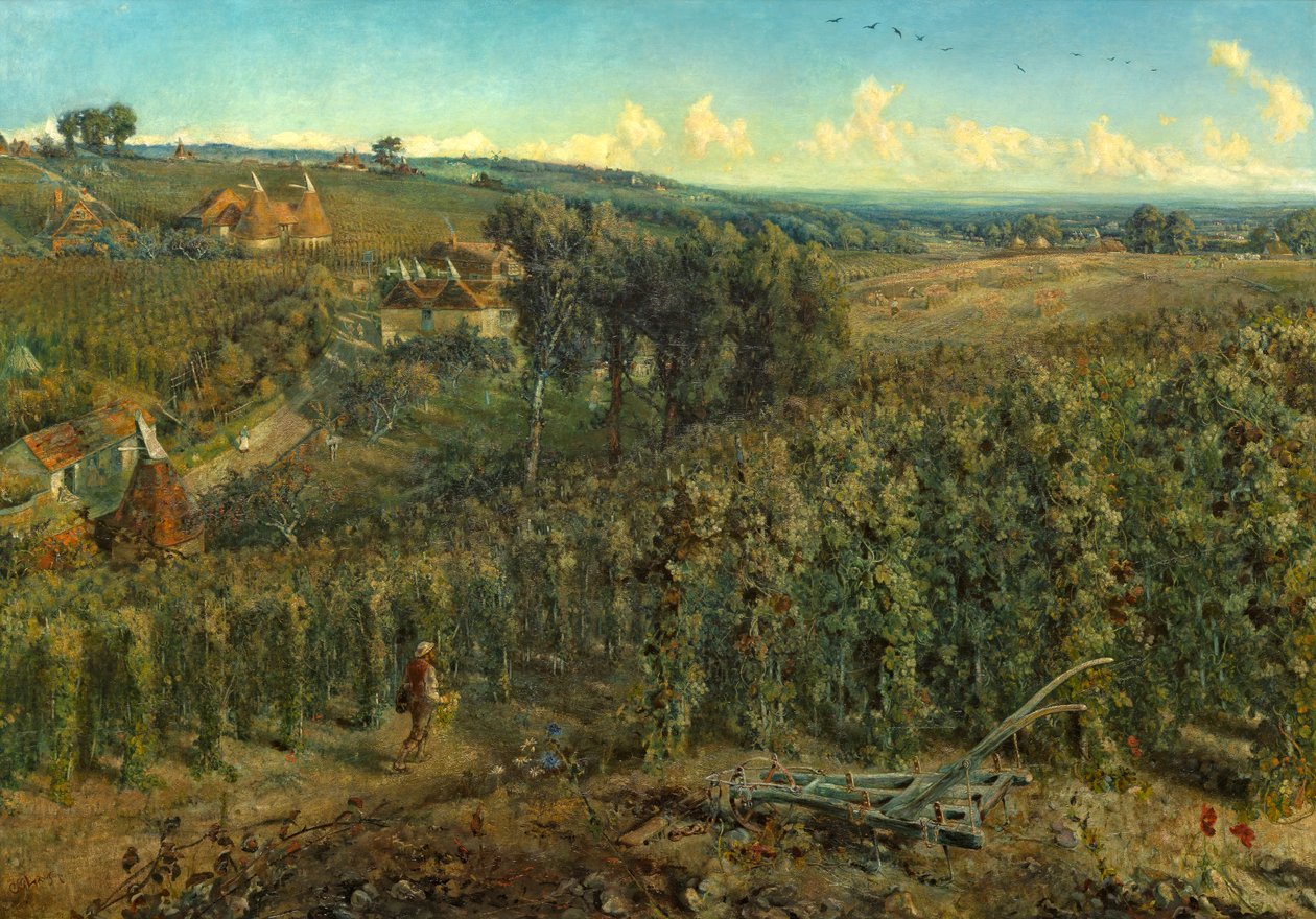 The Hop-Gardens of England, ca. 1875 av Cecil Gordon Lawson