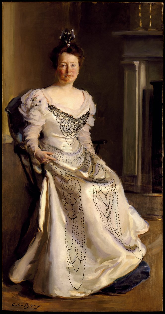 Mrs Robert Abbe, Catherine Amory Bennett, 1898-99 av Cecilia Beaux