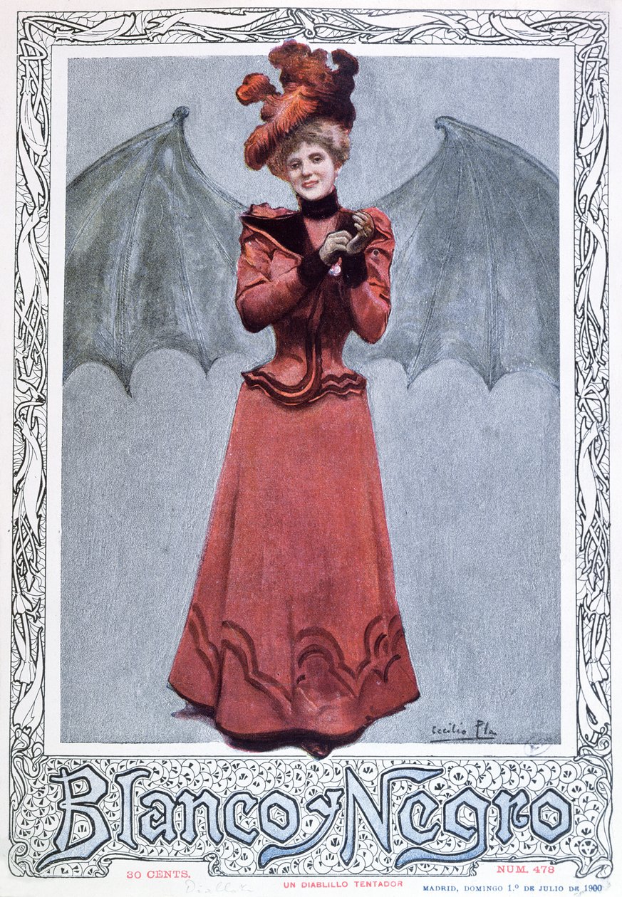 The Devilish Temptress, fra forsiden av 