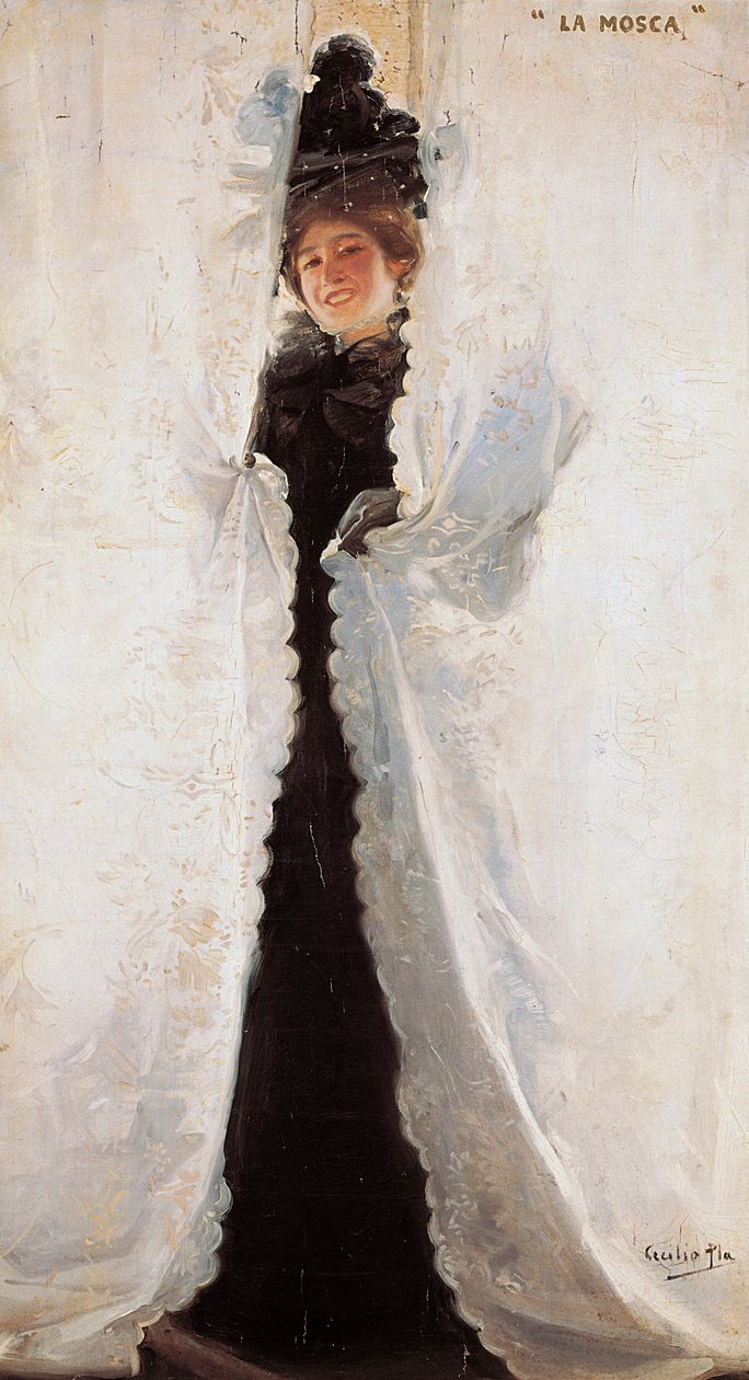 Moscaen. Maleri av Cecilio Pla Gallardo (1860-1934), olje på lerret, ca 1897. Saint Pie Fine Arts Museum. Valencia, Spania. av Cecilio Pla Gallardo
