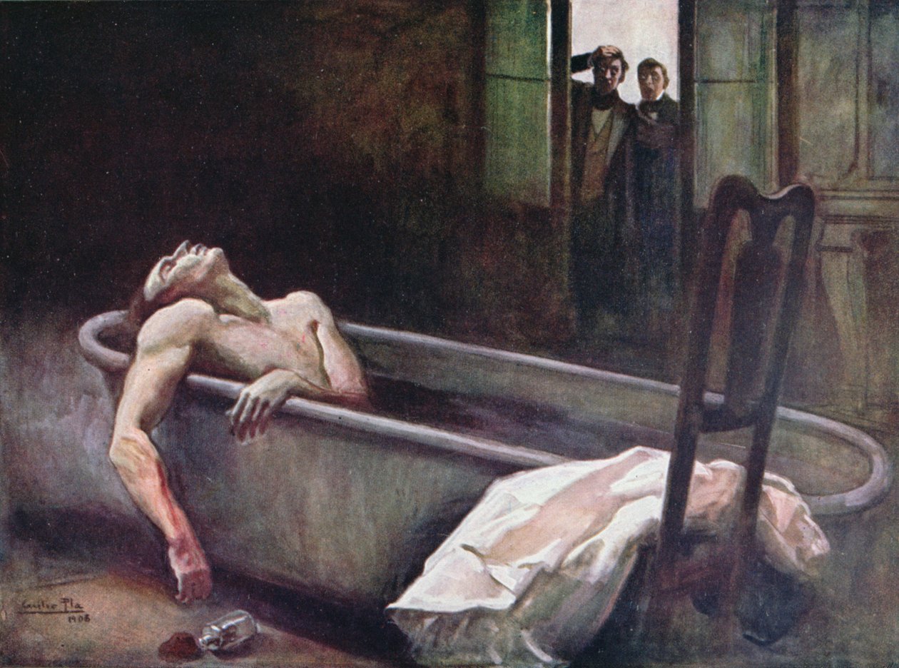 Horace Wells død (1815-48) 1908 av Cecilio Pla Gallardo