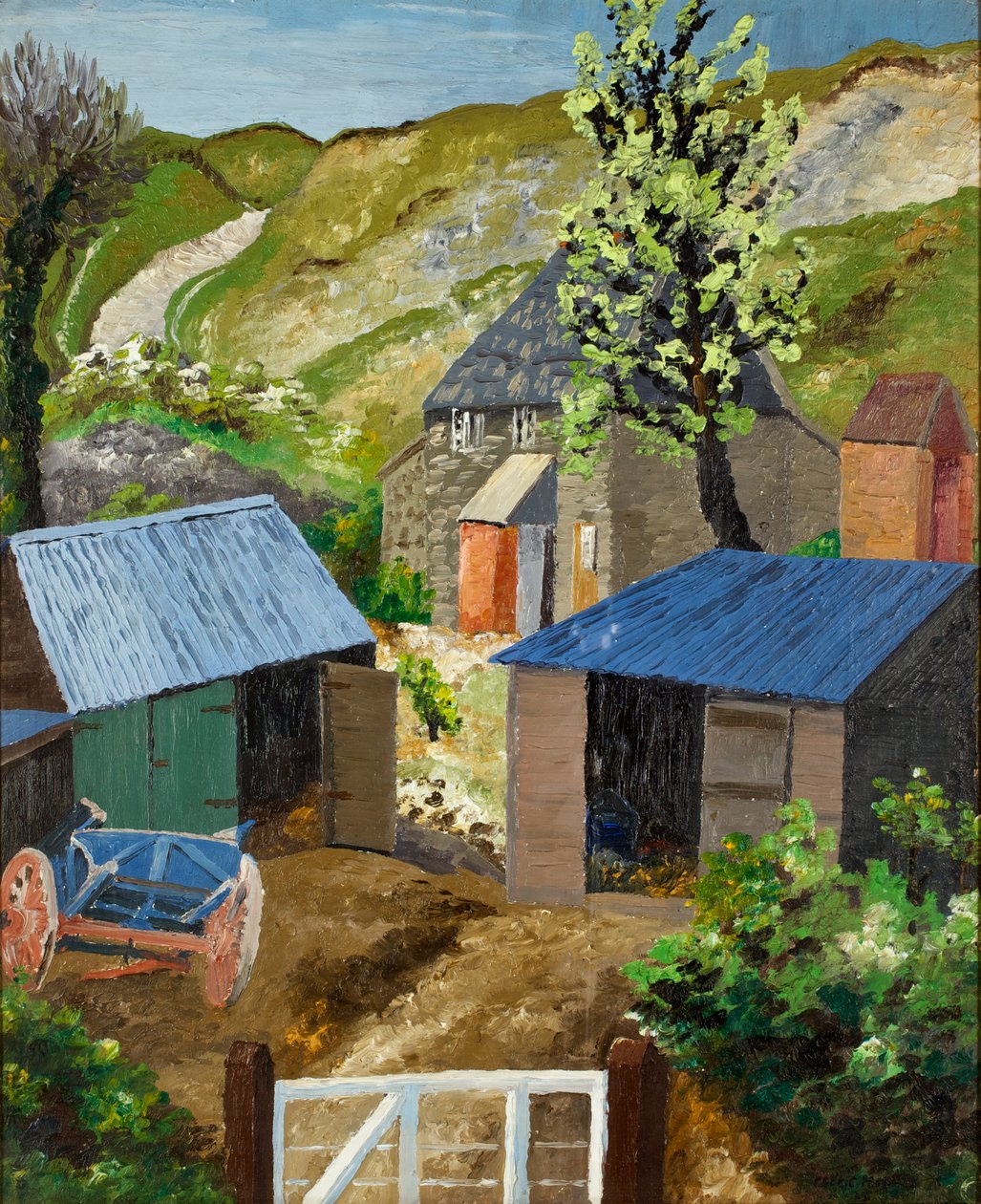 Gårdsgården, Dorset av Cedric Morris