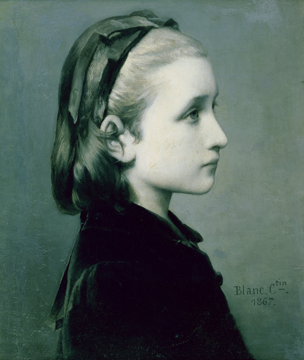 Leder for en jente, 1867 av Celestin Blanc