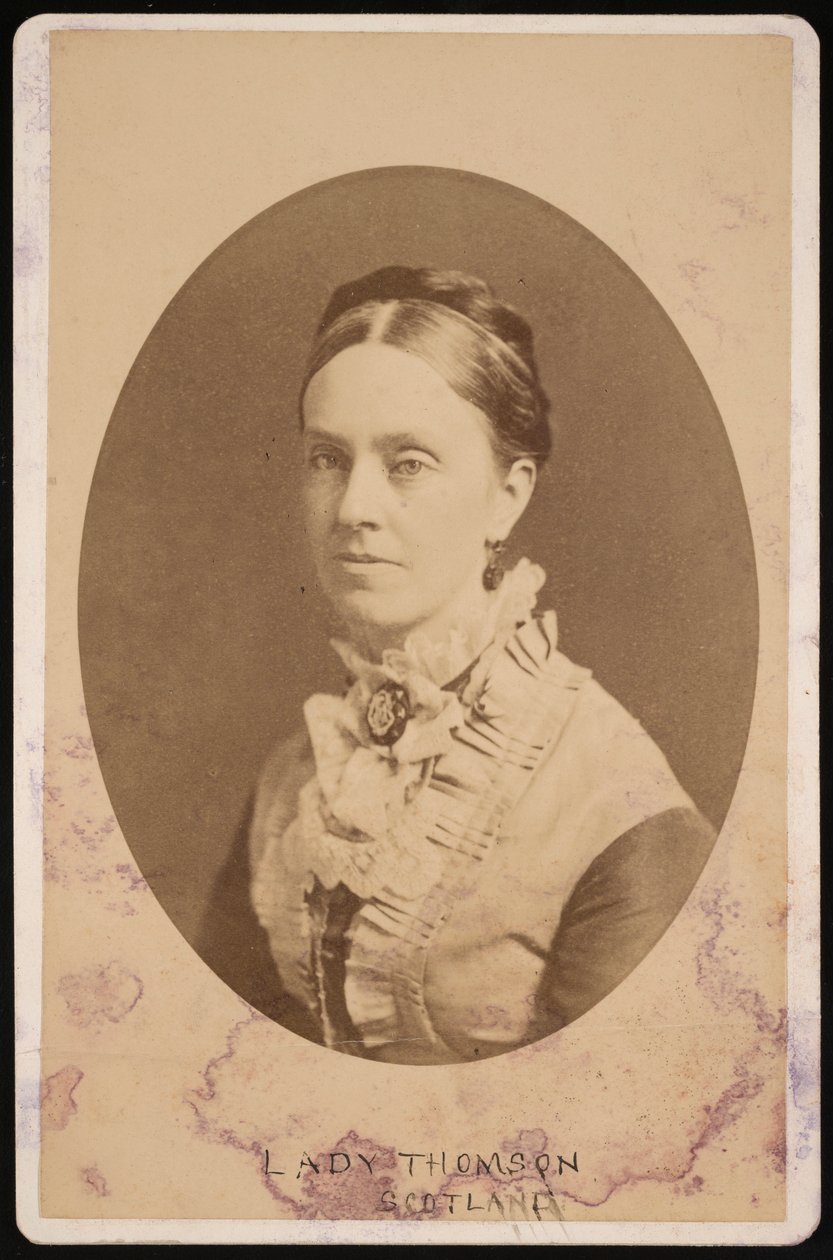 Portrett av Lady Frances Anna Blandy Thomson, Barones Kelvin 1837-1916, 1876. av Centennial Photographic Company