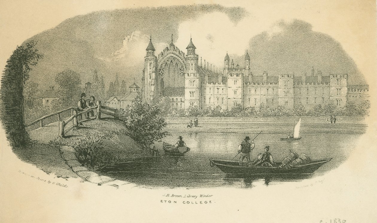 Eton College, ca. 1830 av Cephas Grier Childs