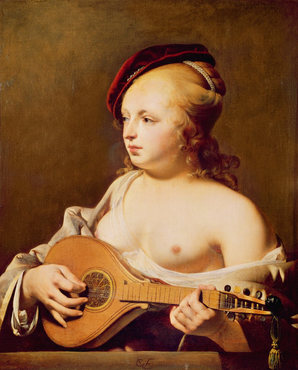 Cittern-spilleren av Cesar Boetius van Everdingen