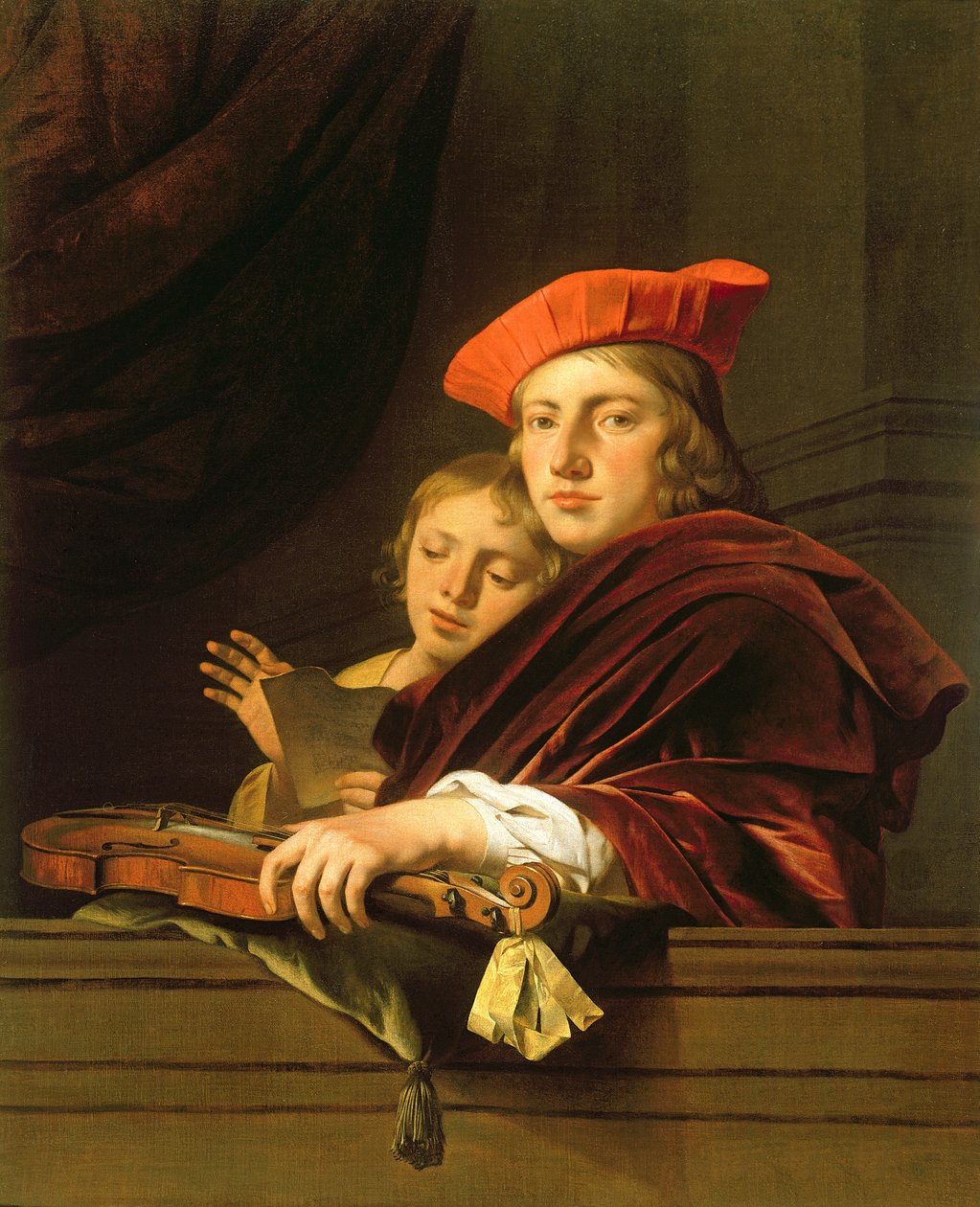 To musikere av Cesar Boetius van Everdingen