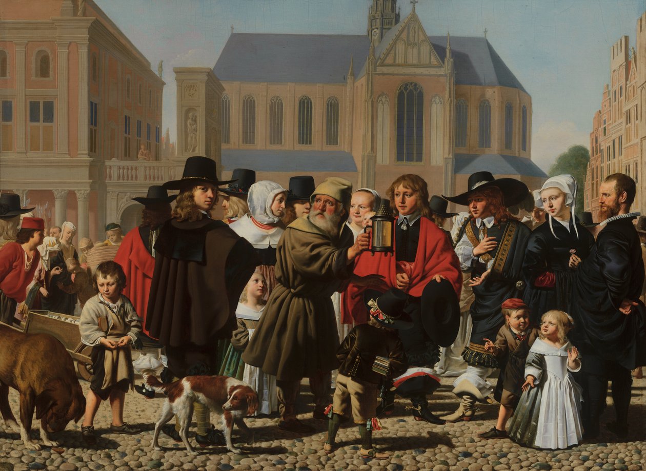 Diogenes ser etter en ærlig mann, 1652 av Cesar Boetius van Everdingen