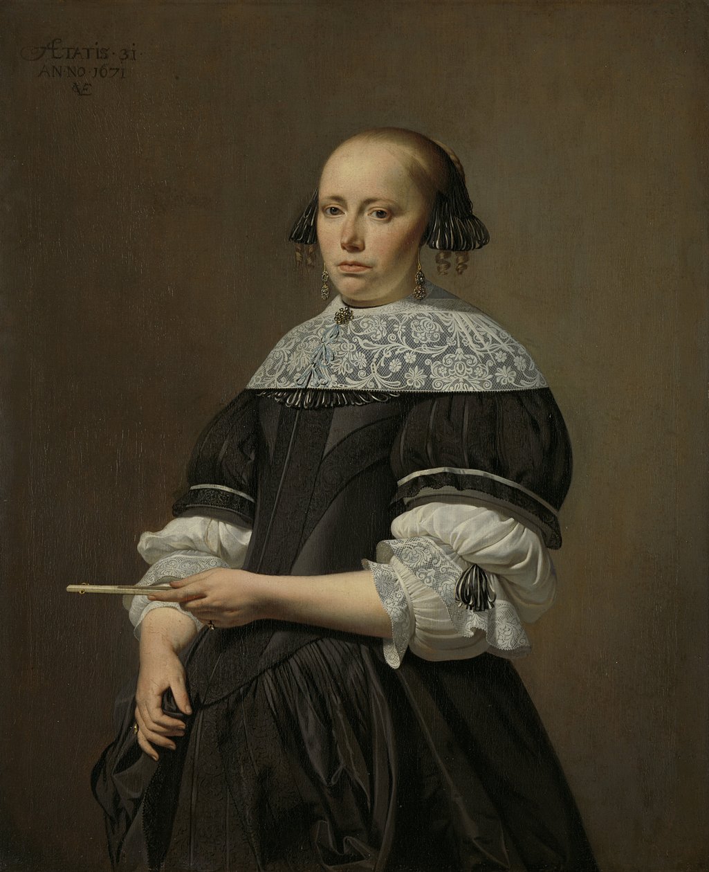 Portrett av Elisabeth van Kessel, 1671 av Cesar Boetius van Everdingen