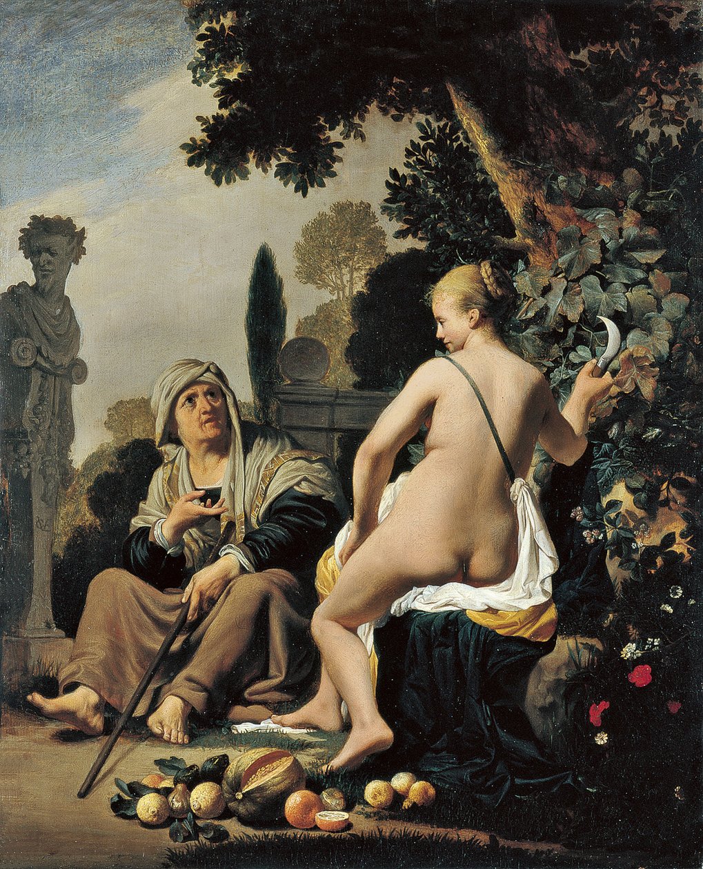 Vertumnus og Pomona av Cesar Boetius van Everdingen