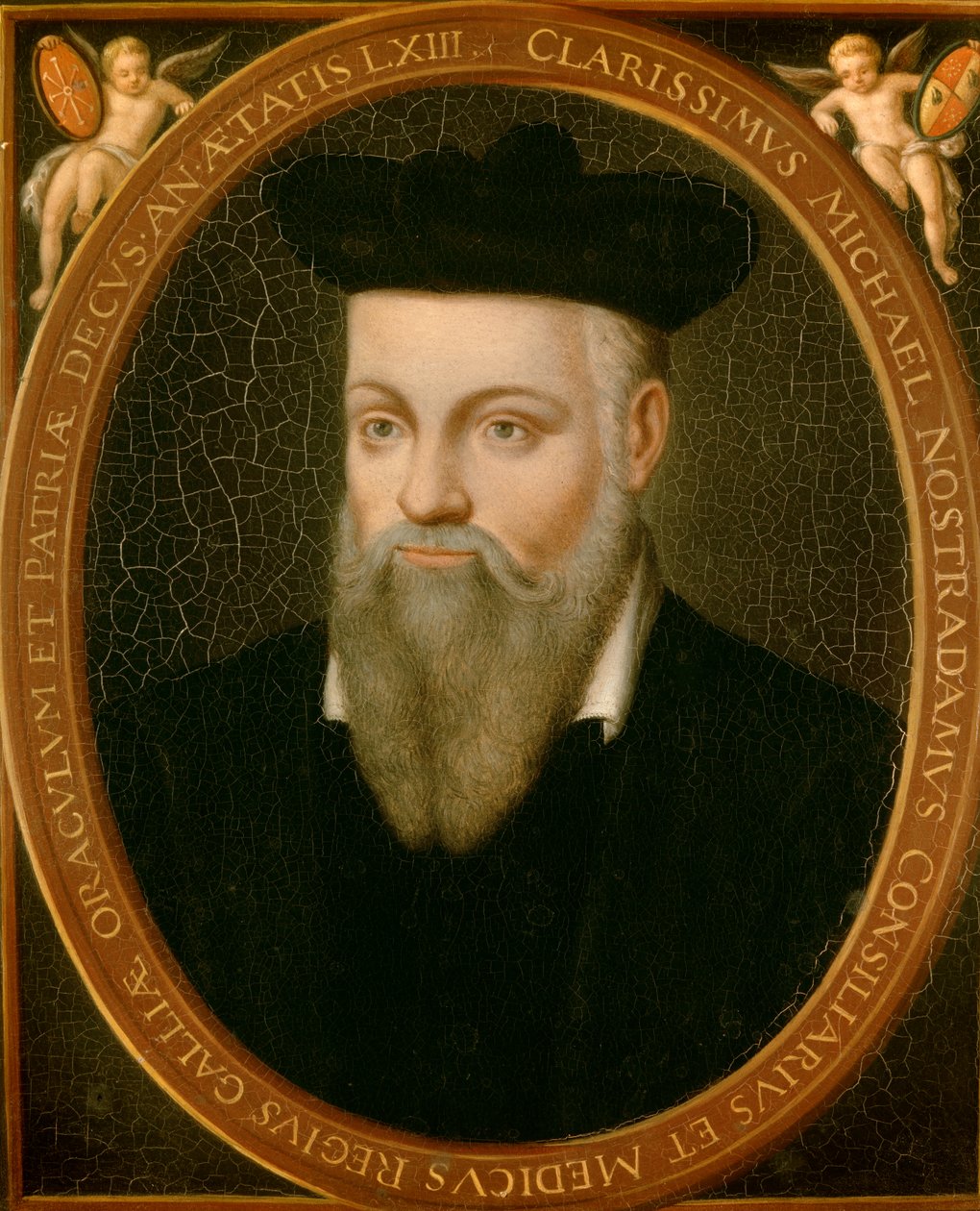 Portrett av Michel de Nostradamus, kjent som Nostradamus, astrolog av Cesar Nostradamus