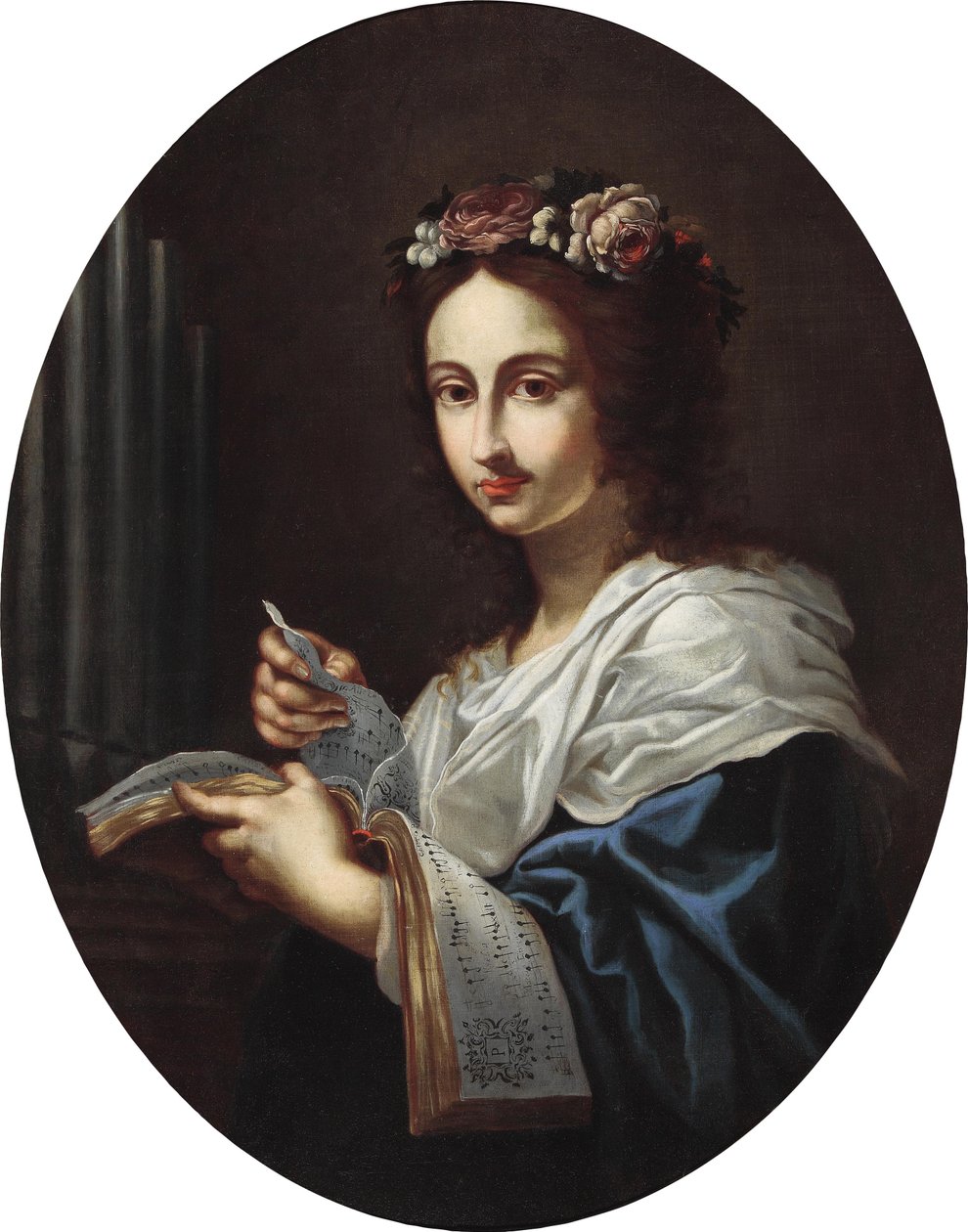 Saint Cecilia av Cesare Dandini