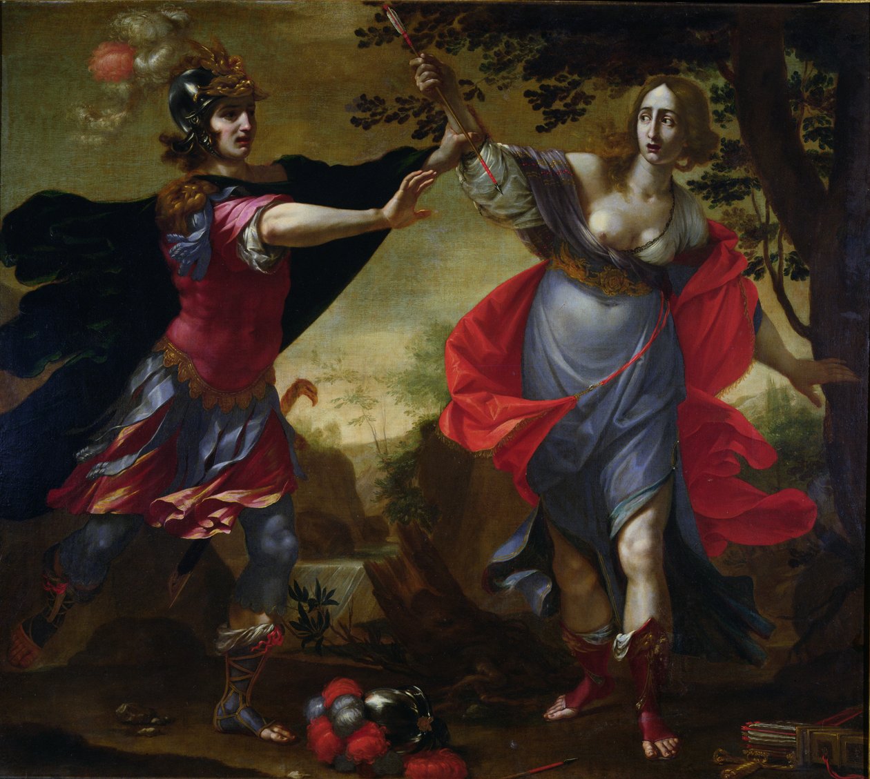 Rinaldo og Armida, ca. 1630-40 av Cesare Dandini
