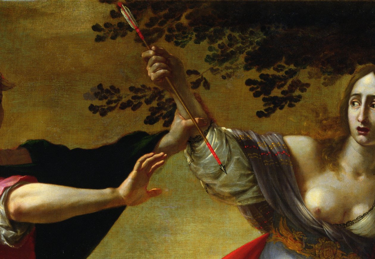 Rinaldo og Armida, ca. 1630-40 olje på lerret detalj av 50378 av Cesare Dandini
