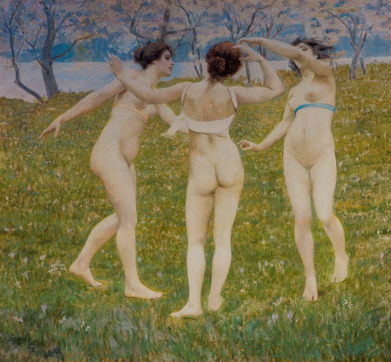 Blomstrende nova (tempera og gesso på lerret limt på tre) av Cesare Laurenti