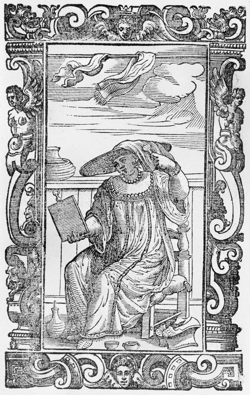Venetiansk dame, 1590 av Cesare Vecellio