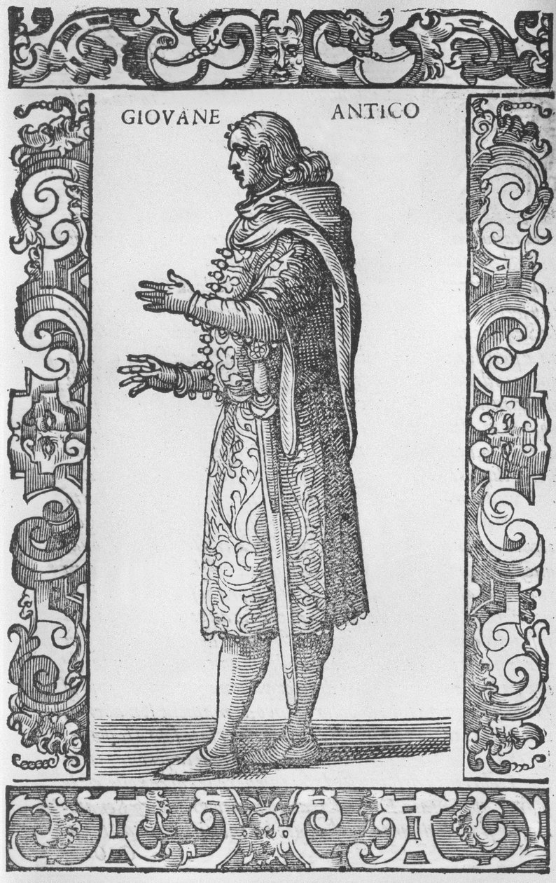 Ung mann i tradisjonell kjole, 1590 av Cesare Vecellio