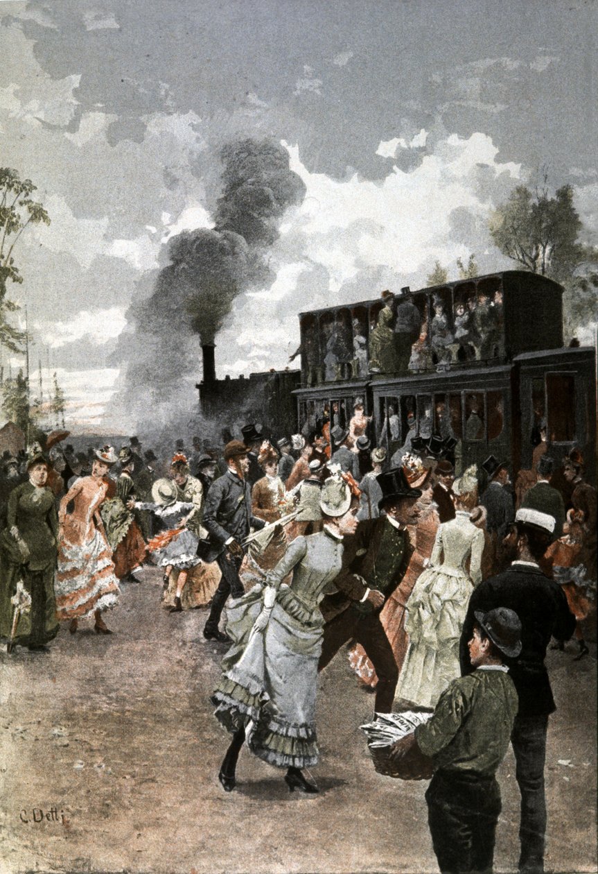 Søndagstoget av Cesare Auguste Detti