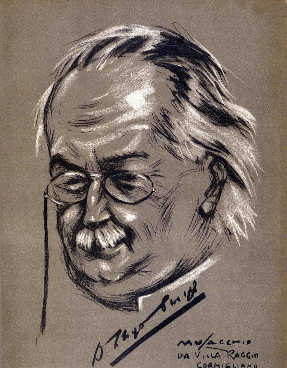 David Lloyd George (1863-1945), britisk politiker. Tegneserie av Cesare Musacchio (født 1882) av Cesare Annibale Musacchio