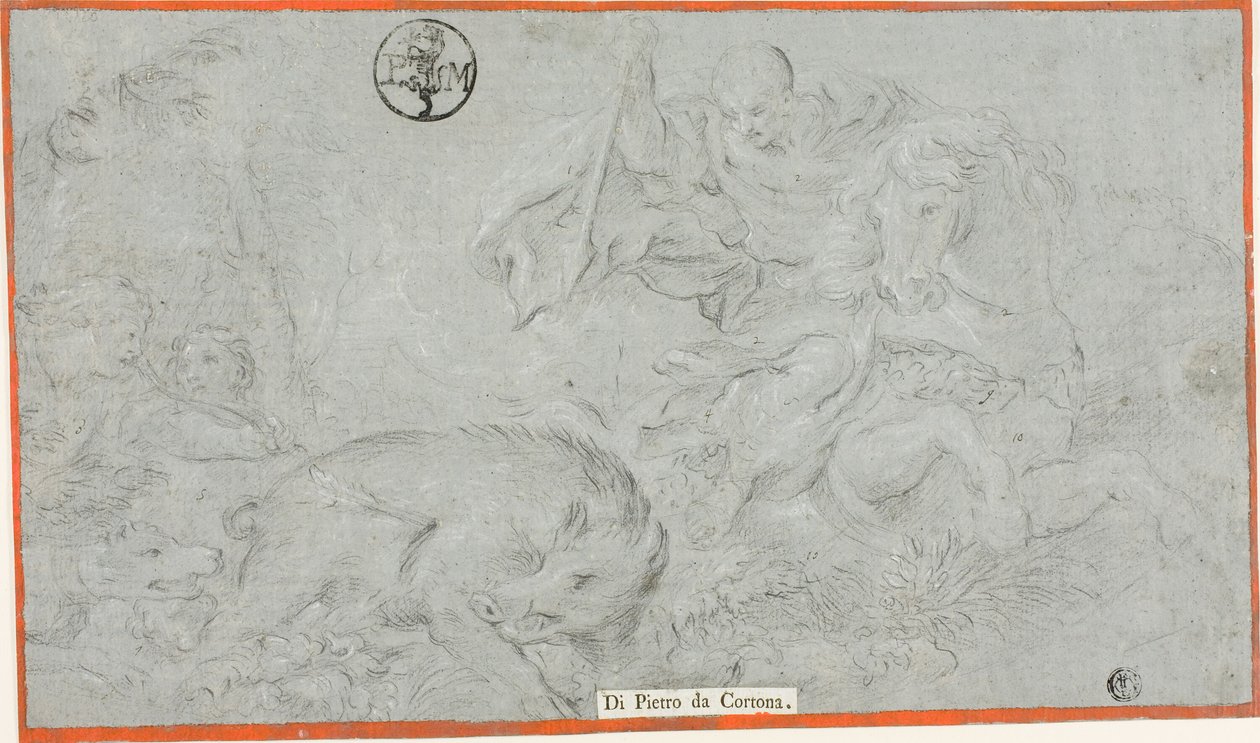 Kopi av scene fra livet til Sulla fresco, i Hall of Saturn, Pitti Palace av Cesare Dandini